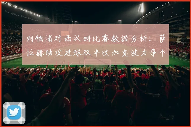 利物浦对西汉姆比赛数据分析：萨拉赫助攻进球双丰收加克波力争个人职业生涯50球