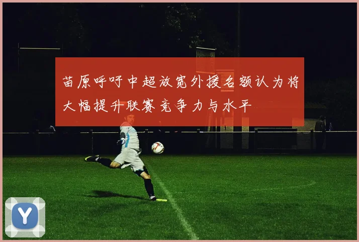 苗原呼吁中超放宽外援名额认为将大幅提升联赛竞争力与水平